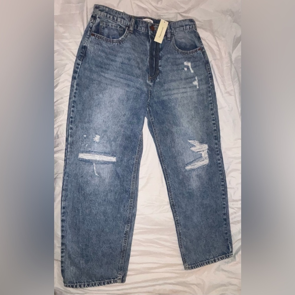 🔥NEW🔥 90’s High Rise Loose Fit Straight Leg Jeans by Sneak Peak Women 30 size 11 - Picture 5 of 8